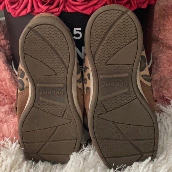 WOMENS LEATHER AND CAMO SPERRY TOP-SIDER SHOES US SIZE 5.5 - Picture 6 of 8
